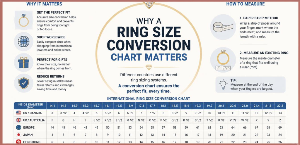 Ring Size Conversion Chart Matters