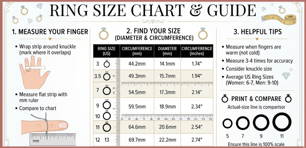 Ring Size Chart & Guide
