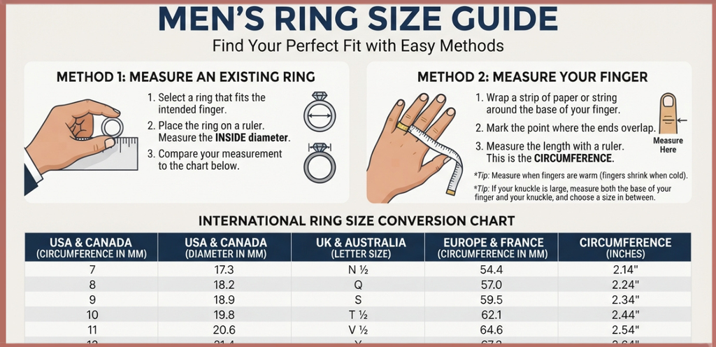 Ring Size Guide for Men