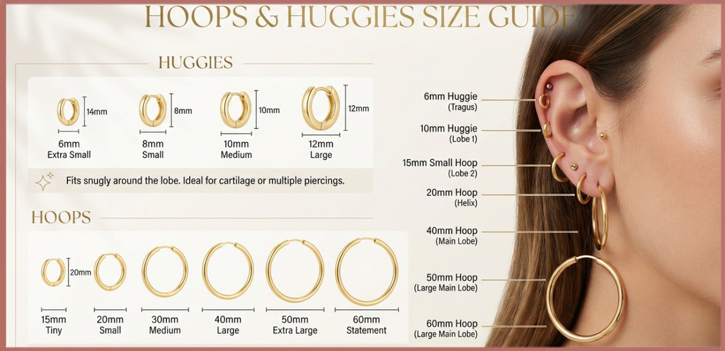 Hoops & Huggies Size Guide