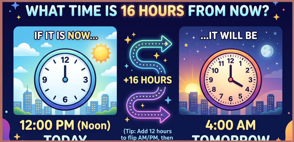 What Time Is 16 Hours From Now?