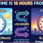 What Time Is 16 Hours From Now?