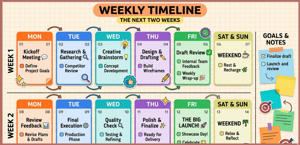 Weekly Timeline
