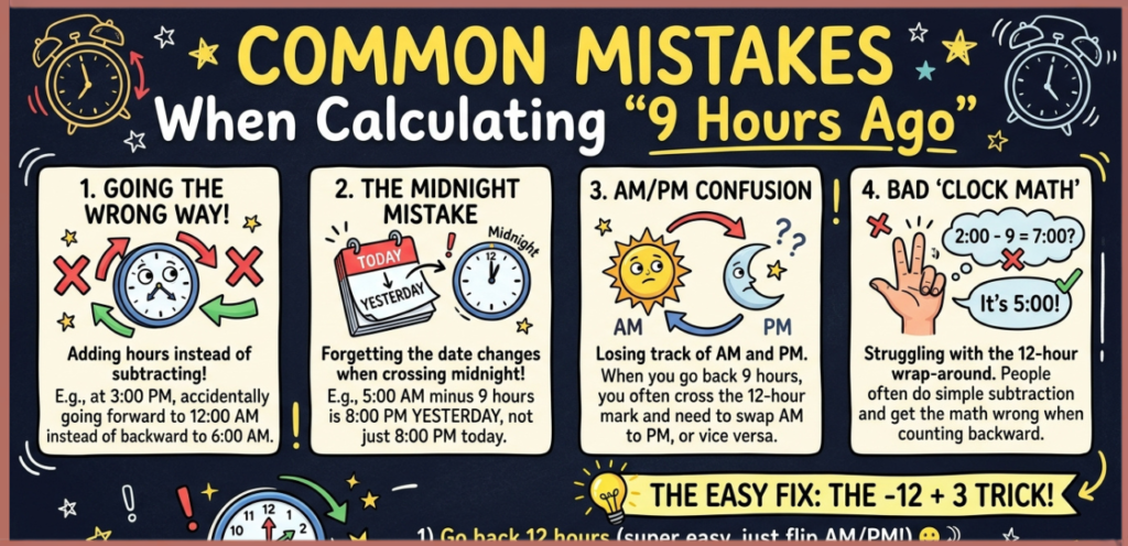 What Time Was It 9 Hours Ago? Calculate the Exact Time Easily