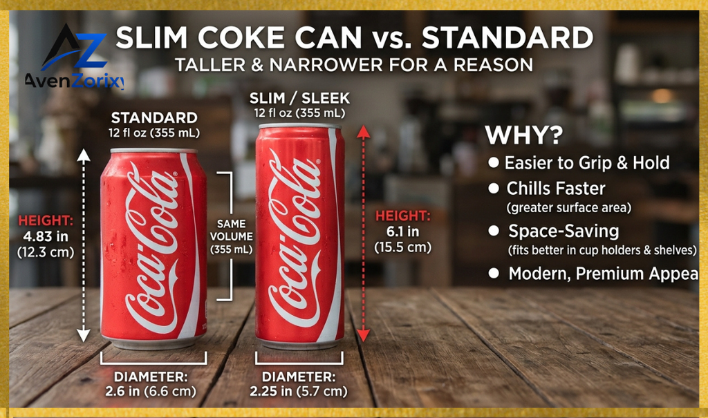 Slim Coke Can Dimensions
