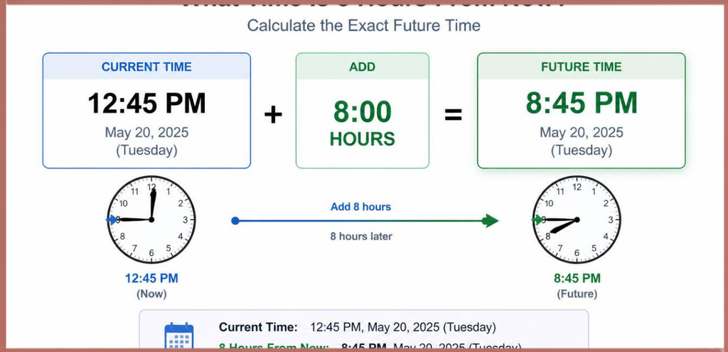 What Time Is 8 Hours From Now? Calculate the Exact Future Time
