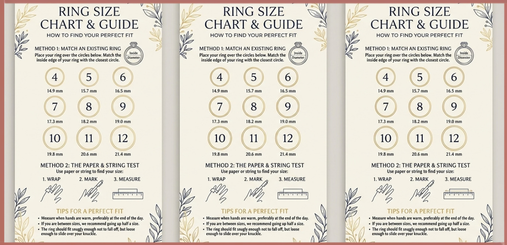 Ring Size Chart & Guide